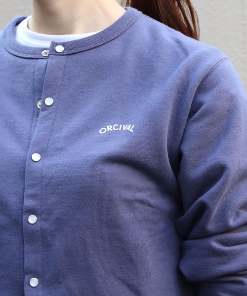 ORCIVAL/オーシバル フレンチテリー クルーネックカーディガン FRENCH