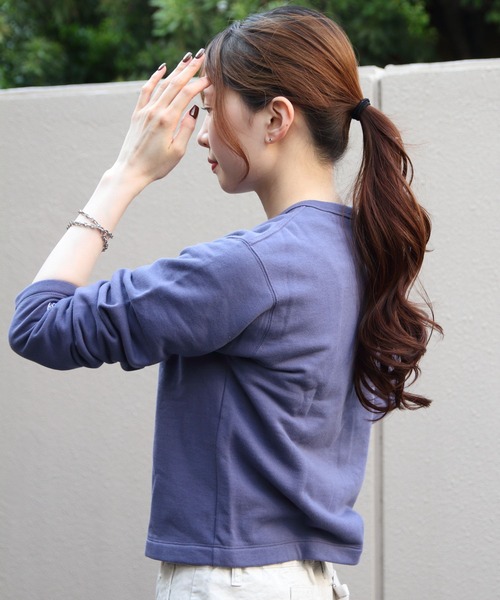 ORCIVAL/オーシバル フレンチテリー クルーネックカーディガン