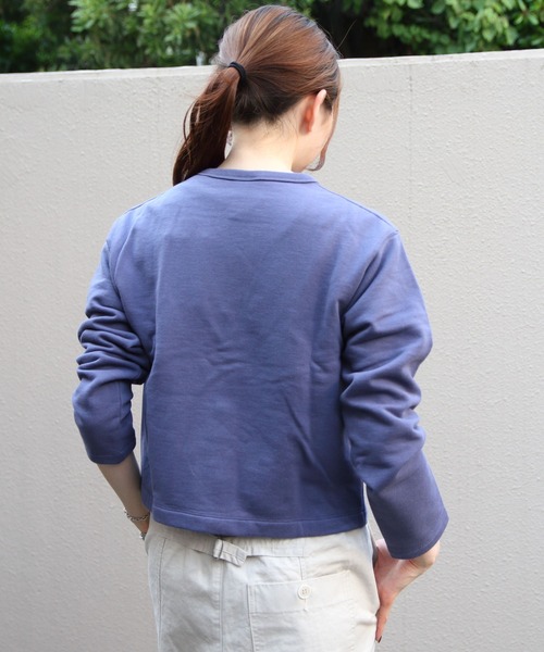 ORCIVAL/オーシバル フレンチテリー クルーネックカーディガン