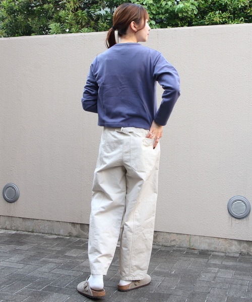 ORCIVAL（オーシバル）の「ORCIVAL/オーシバル　フレンチテリー クルーネックカーディガン　FRENCH TERRY CREWNECK CARDIGAN　OR-C0435 MAZ（カーディガン/ボレロ・レディース・ダークネイビー/レッド/コバルトブルー・2）」の18枚目の写真