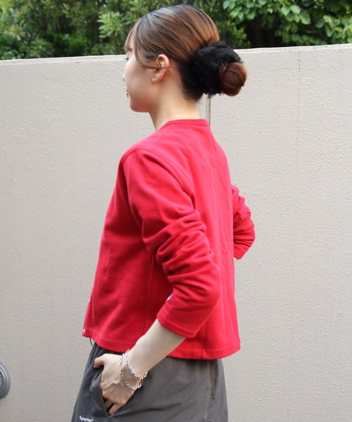 ORCIVAL/オーシバル フレンチテリー クルーネックカーディガン FRENCH