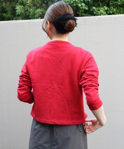 ORCIVAL（オーシバル）の「ORCIVAL/オーシバル　フレンチテリー クルーネックカーディガン　FRENCH TERRY CREWNECK CARDIGAN　OR-C0435 MAZ（カーディガン/ボレロ・レディース・ダークネイビー/レッド/コバルトブルー・2）」の22枚目の写真