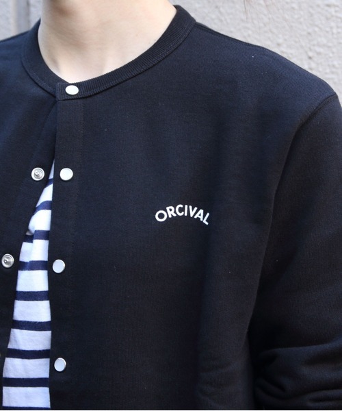 ORCIVAL（オーシバル）の「ORCIVAL/オーシバル　フレンチテリー クルーネックカーディガン　FRENCH TERRY CREWNECK CARDIGAN　OR-C0435 MAZ（カーディガン/ボレロ・レディース・レッド/ダークネイビー/コバルトブルー/ブラック/ヘザーグレー/ナチュラル・2）」の19枚目の写真