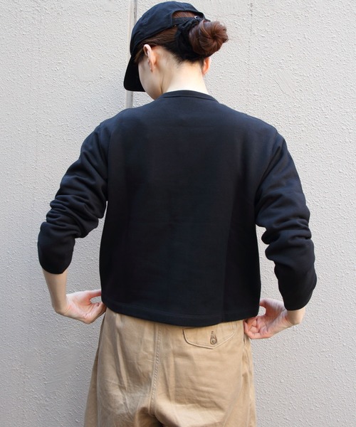 ORCIVAL/オーシバル フレンチテリー クルーネックカーディガン FRENCH