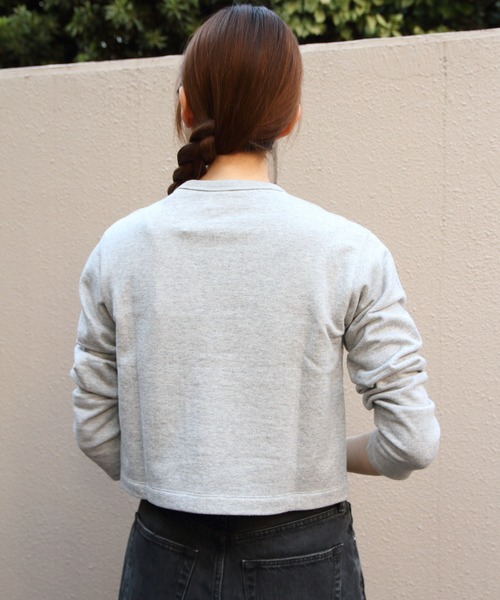 ORCIVAL（オーシバル）の「ORCIVAL/オーシバル　フレンチテリー クルーネックカーディガン　FRENCH TERRY CREWNECK CARDIGAN　OR-C0435 MAZ（カーディガン/ボレロ・レディース・レッド/ダークネイビー/コバルトブルー/ブラック/ヘザーグレー/ナチュラル・2）」の16枚目の写真