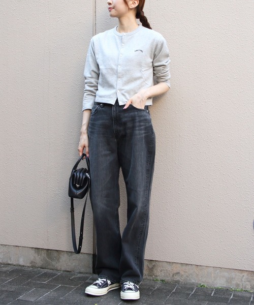 ORCIVAL（オーシバル）の「ORCIVAL/オーシバル　フレンチテリー クルーネックカーディガン　FRENCH TERRY CREWNECK CARDIGAN　OR-C0435 MAZ（カーディガン/ボレロ・レディース・レッド/ダークネイビー/コバルトブルー/ブラック/ヘザーグレー/ナチュラル・2）」の15枚目の写真