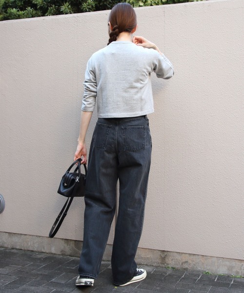 ORCIVAL（オーシバル）の「ORCIVAL/オーシバル　フレンチテリー クルーネックカーディガン　FRENCH TERRY CREWNECK CARDIGAN　OR-C0435 MAZ（カーディガン/ボレロ・レディース・レッド/ダークネイビー/コバルトブルー/ブラック/ヘザーグレー/ナチュラル・2）」の13枚目の写真