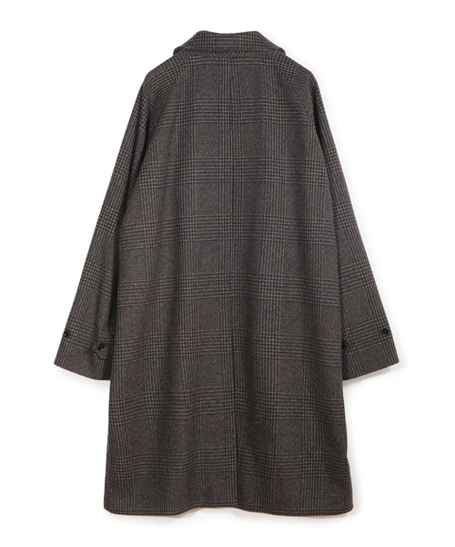 MEN'S BIGI（メンズビギ）の「グレンチェックウール ステンカラーコート（ダウンジャケット/コート・メンズ・ブラウン系その他・02/03）」の12枚目の写真