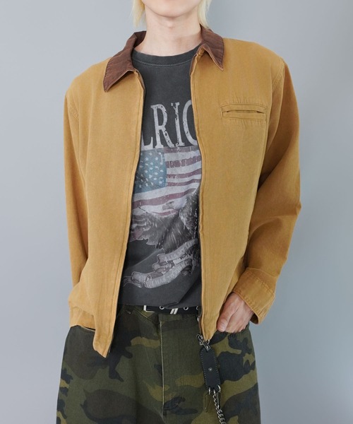 短丈デトロイトダックジャケット/ジップ/ショート丈/ユニセックス