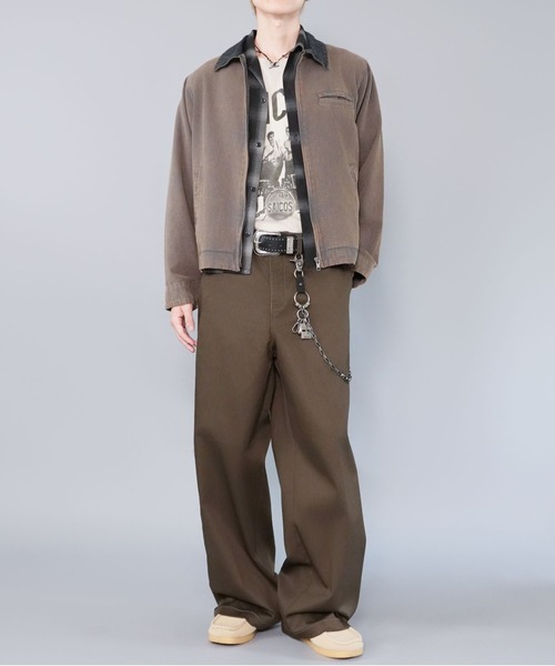 短丈デトロイトダックジャケット/ジップ/ショート丈/ユニ