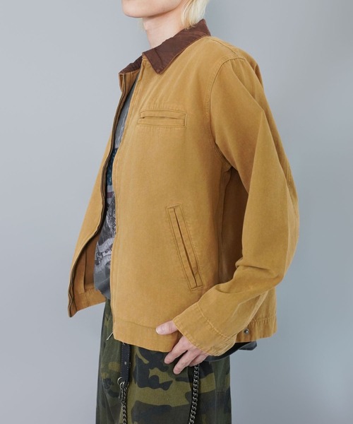 短丈デトロイトダックジャケット/ジップ/ショート丈/ユニセックス