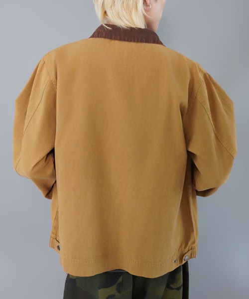 SPINNS（スピンズ）の「短丈デトロイトダックジャケット/ジップ/ショート丈/ユニセックス（その他アウター・メンズ・ブラック/チャコール/キャメル/ブルー系その他・M/L）」の13枚目の写真