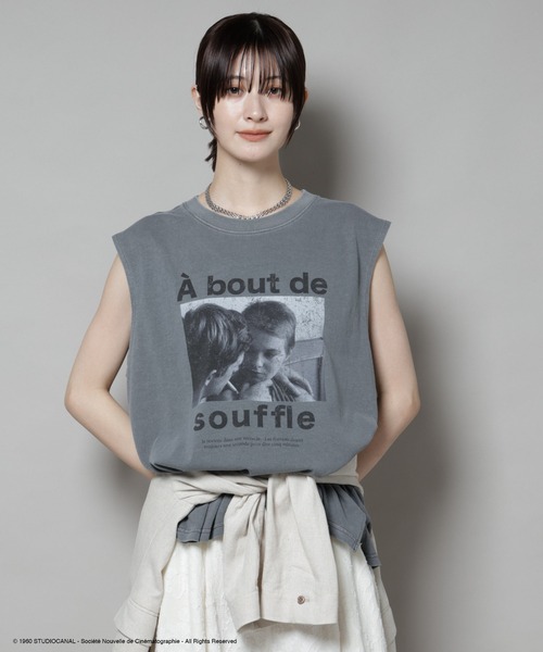 NANO universe(ナノユニバース)の「CoupleTシャツ(Tシャツ/カットソー・レディース・オフホワイト/ライトグレー・FREE)」の10枚目の写真