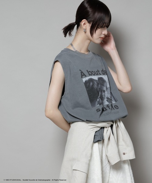 NANO universe(ナノユニバース)の「CoupleTシャツ(Tシャツ/カットソー・レディース・オフホワイト/ライトグレー・FREE)」の11枚目の写真