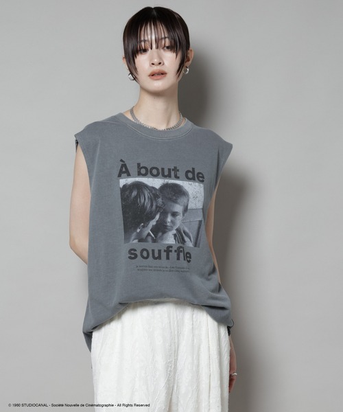 NANO universe(ナノユニバース)の「CoupleTシャツ(Tシャツ/カットソー・レディース・オフホワイト/ライトグレー・FREE)」の12枚目の写真