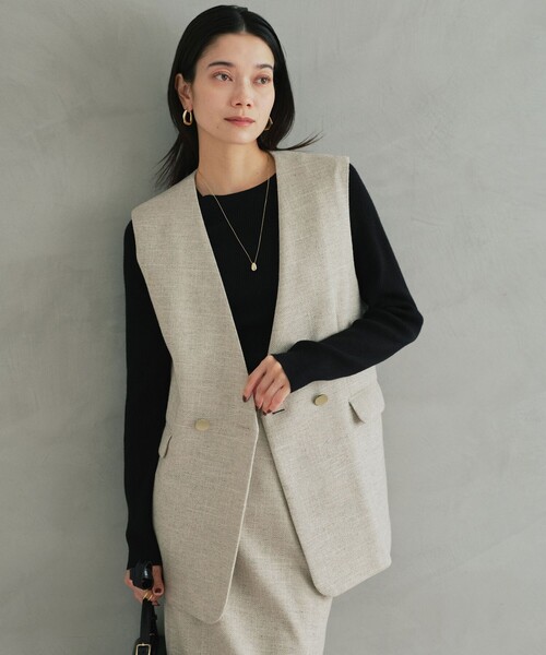 セール】スラブ ジレ（ベスト）｜green label relaxing（グリーン