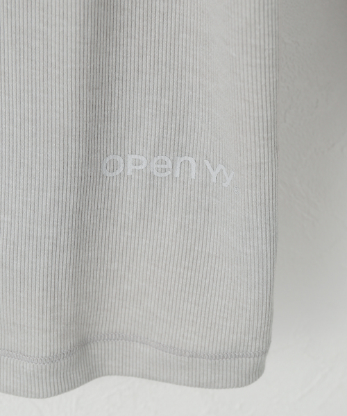 OPEN Yy（オープンワイワイ）の「【Geek Office / ギークオフィス】OPEN YY Knitted SCOOP NECK LOUNGE TOP（Tシャツ/カットソー・レディース・ホワイト/チャコールグレー・SMALL）」の10枚目の写真