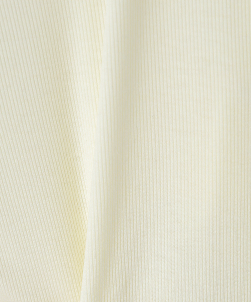 OPEN Yy（オープンワイワイ）の「【Geek Office / ギークオフィス】OPEN YY Knitted SCOOP NECK LOUNGE TOP（Tシャツ/カットソー・レディース・ホワイト/チャコールグレー・SMALL）」の14枚目の写真