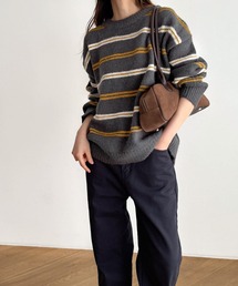 El mar　マルチボーダーニット