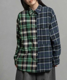 MARECHAL TERRE | チェックロングシャツ(シャツ/ブラウス)