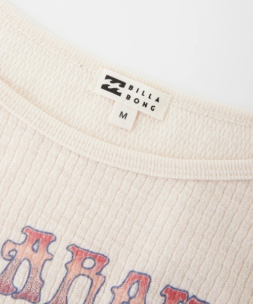 BILLABONG（ビラボン）の「【BILLABONG/ビラボン】24AW GRAPHIC BABY FIT LS/グラフィックショート丈長袖ロンT（Tシャツ/カットソー・レディース・スミクロ/ホワイト・MEDIUM/LARGE）」の8枚目の写真