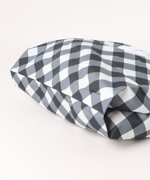 Miffy( ミッフィー)の「miffy/ミッフィー ダイアゴナルチェックシリーズ エコバッグ(エコバッグ/サブバッグ・レディース・グレー/ベージュ・ONE SIZE)」の4枚目の写真