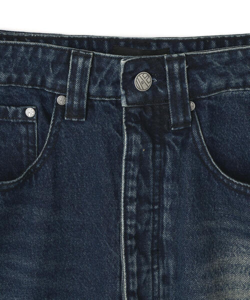L.H.P(エルエイチピー)の「Aesir Studios/アースィアスタジオ/SANCTUM CUT OFF PANTS(デニムパンツ・レディース・ブラック・30/28/32)」の3枚目の写真