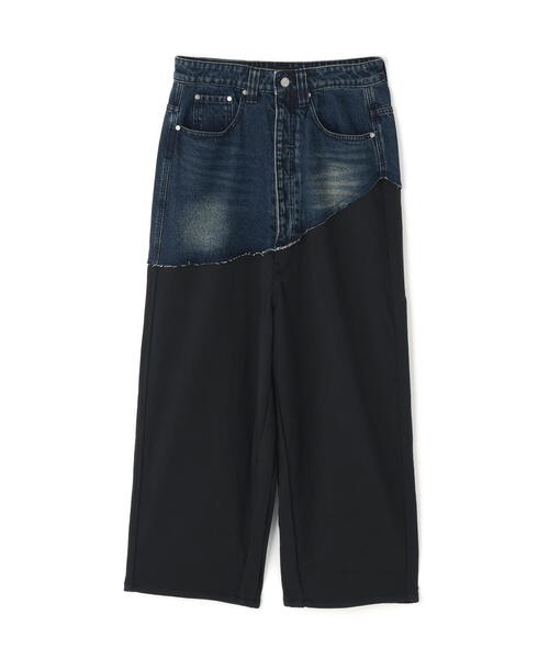 L.H.P(エルエイチピー)の「Aesir Studios/アースィアスタジオ/SANCTUM CUT OFF PANTS(デニムパンツ・レディース・ブラック・30/28/32)」の1枚目の写真