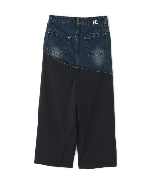 L.H.P(エルエイチピー)の「Aesir Studios/アースィアスタジオ/SANCTUM CUT OFF PANTS(デニムパンツ・レディース・ブラック・30/28/32)」の2枚目の写真