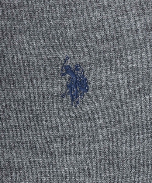 U.S. POLO ASSN.(ユーエスポロアッスン)の「U.S. POLO ASSN./ユーエスポロアッスン オーバーサイズ ハイゲージニット ロゴ ワンポイント刺繍 クルーネック セーター/レディース メンズ(ニット/セーター・メンズ・グレー/ブラック/オートミール/ネイビー・M/L/LL)」の18枚目の写真