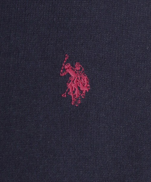 U.S. POLO ASSN.(ユーエスポロアッスン)の「U.S. POLO ASSN./ユーエスポロアッスン オーバーサイズ ハイゲージニット ロゴ ワンポイント刺繍 クルーネック セーター/レディース メンズ(ニット/セーター・メンズ・グレー/ブラック/オートミール/ネイビー・M/L/LL)」の20枚目の写真