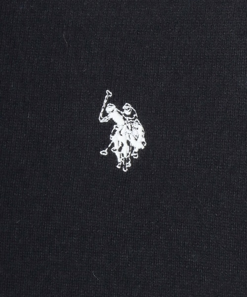 U.S. POLO ASSN.(ユーエスポロアッスン)の「U.S. POLO ASSN./ユーエスポロアッスン オーバーサイズ ハイゲージニット ロゴ ワンポイント刺繍 クルーネック セーター/レディース メンズ(ニット/セーター・メンズ・グレー/ブラック/オートミール/ネイビー・M/L/LL)」の17枚目の写真