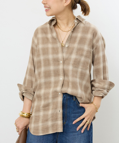 WASHED フランネル シャツ（シャツ/ブラウス）｜Deuxieme Classe