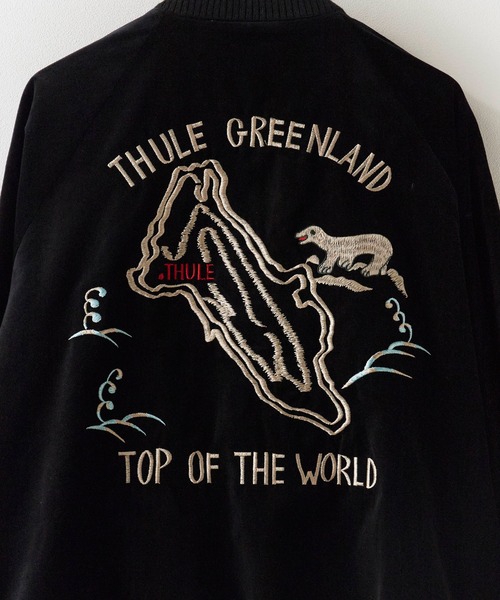 THRIFTY LOOK(スリフティールック)の「THRIFTY LOOK/スリフティールック SOUVENIR GREENLAND BLOUSON スーベニアジャケット(ブルゾン・メンズ・ブラック/ネイビー・M/L)」の16枚目の写真