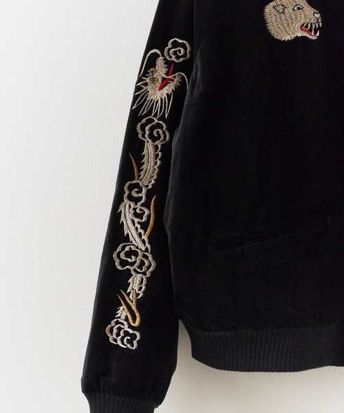 THRIFTY LOOK(スリフティールック)の「THRIFTY LOOK/スリフティールック SOUVENIR GREENLAND BLOUSON スーベニアジャケット(ブルゾン・メンズ・ブラック/ネイビー・M/L)」の12枚目の写真