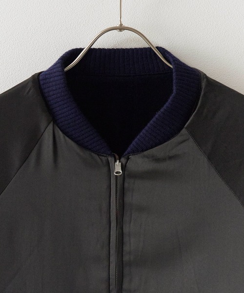 THRIFTY LOOK(スリフティールック)の「THRIFTY LOOK/スリフティールック SOUVENIR GREENLAND BLOUSON スーベニアジャケット(ブルゾン・メンズ・ブラック/ネイビー・M/L)」の9枚目の写真