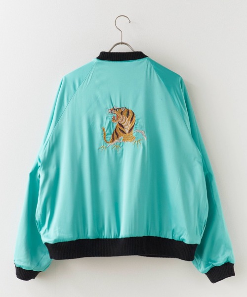 THRIFTY LOOK(スリフティールック)の「THRIFTY LOOK/スリフティールック SOUVENIR GREENLAND BLOUSON スーベニアジャケット(ブルゾン・メンズ・ブラック/ネイビー・M/L)」の5枚目の写真