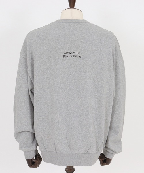 ADAM PATEK(アダムパテック)の「【ADAMPATEK/アダムパテック】logo crewneck ロゴスウェット(スウェット・レディース・ブラック/ブラック系/グレー・1/2)」の12枚目の写真