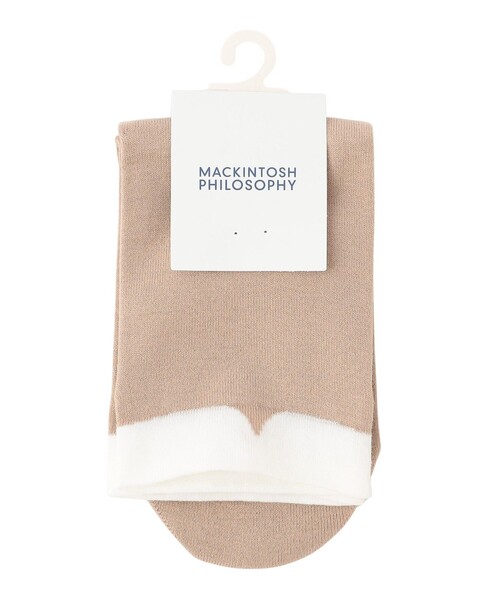 MACKINTOSH PHILOSOPHY（ﾏｯｷﾝﾄｯｼｭ ﾌｨﾛｿﾌｨｰ）の「Cleric Collar ソックス（ソックス/靴下・レディース・グレー系その他/ブラック/ダークネイビー/ブラウン/ベージュ・FREE）」の4枚目の写真