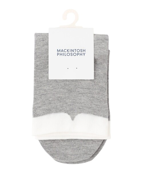 MACKINTOSH PHILOSOPHY（ﾏｯｷﾝﾄｯｼｭ ﾌｨﾛｿﾌｨｰ）の「Cleric Collar ソックス（ソックス/靴下・レディース・グレー系その他/ブラック/ダークネイビー/ブラウン/ベージュ・FREE）」の2枚目の写真