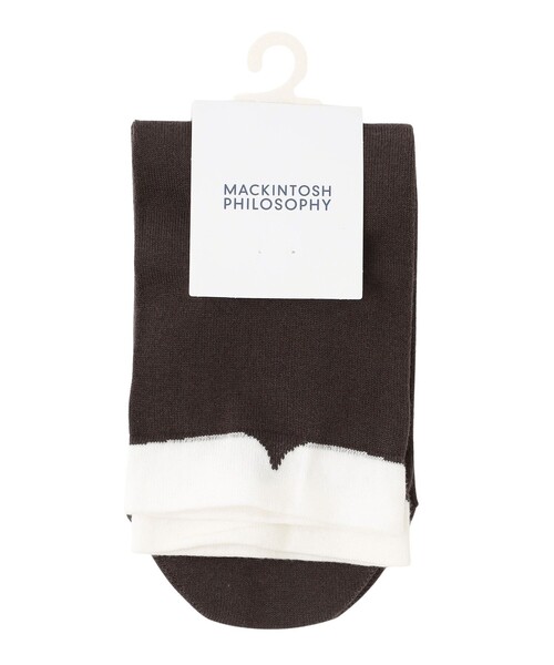 MACKINTOSH PHILOSOPHY（ﾏｯｷﾝﾄｯｼｭ ﾌｨﾛｿﾌｨｰ）の「Cleric Collar ソックス（ソックス/靴下・レディース・グレー系その他/ブラック/ダークネイビー/ブラウン/ベージュ・FREE）」の3枚目の写真