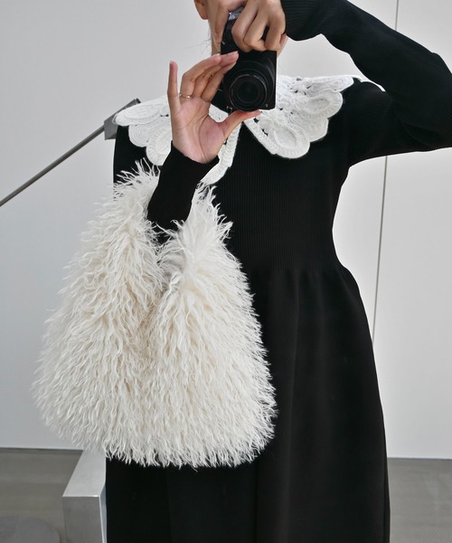 motif collar removal knit cardigan（カーディガン/ボレロ  