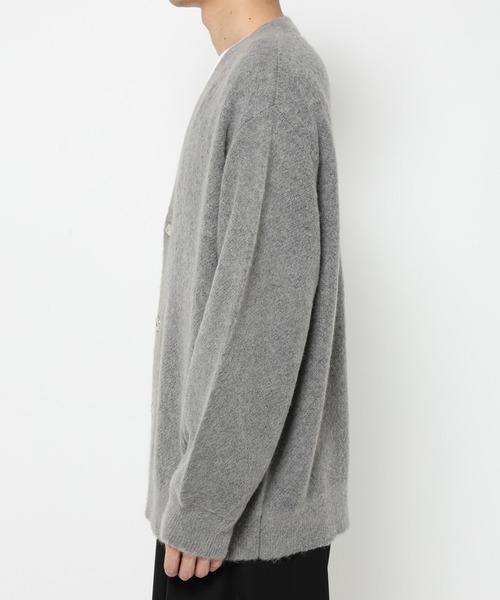 HARE（ハレ）の「エレガントボタンモヘアニットカーディガン(HARE)（カーディガン/ボレロ・メンズ・ブラック/グレー/グリーン・FREE）」の16枚目の写真