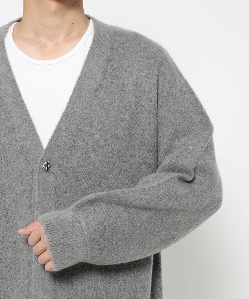 HARE（ハレ）の「エレガントボタンモヘアニットカーディガン(HARE)（カーディガン/ボレロ・メンズ・ブラック/グレー/グリーン・FREE）」の20枚目の写真
