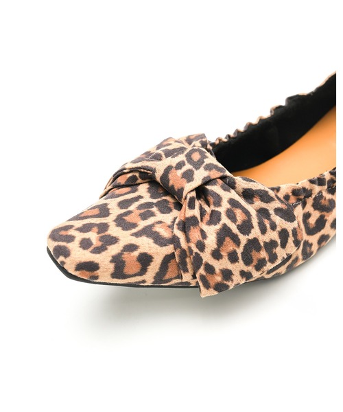 ビッグリボン シャーリング パンプス（パンプス）｜Emma Francis（エマ