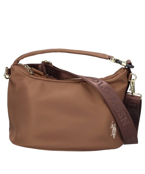 U.S. POLO ASSN.（ユーエスポロアッスン）の「【U.S. POLO ASSN.】 ユーエスポロアッスン　ナイロン 3WAYショルダーバッグ　USPA-2721（ショルダーバッグ・レディース・ブラック/ライトグレー/ブラウン/ワインレッド・FREE）」の3枚目の写真