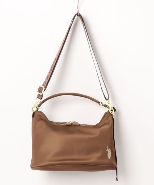 U.S. POLO ASSN.（ユーエスポロアッスン）の「【U.S. POLO ASSN.】 ユーエスポロアッスン　ナイロン 3WAYショルダーバッグ　USPA-2721（ショルダーバッグ・レディース・ブラック/ライトグレー/ブラウン/ワインレッド・FREE）」の9枚目の写真