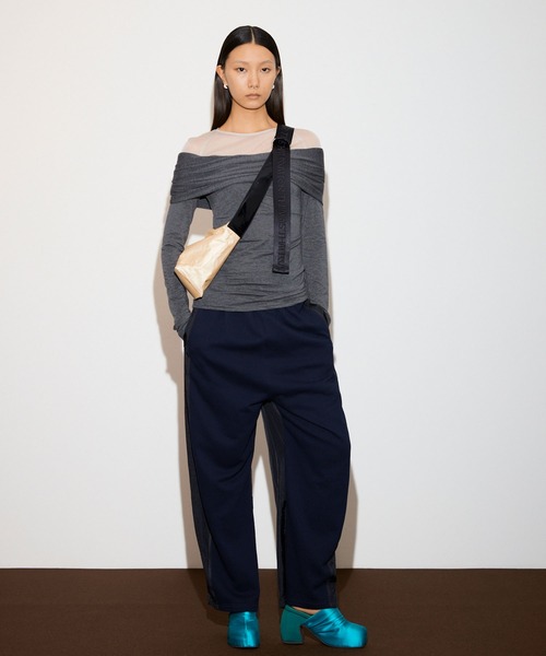 THINGS THAT MATTER（シングス ザット マター）の「NEW NYLON TAFFETA SWEAT PANTS / ニューナイロンタフタスウェットパンツ（スウェットパンツ・レディース・ボルドー/ブラック・FREE）」の6枚目の写真