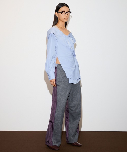 THINGS THAT MATTER（シングス ザット マター）の「NEW NYLON TAFFETA SWEAT PANTS / ニューナイロンタフタスウェットパンツ（スウェットパンツ・レディース・ボルドー/ブラック・FREE）」の10枚目の写真