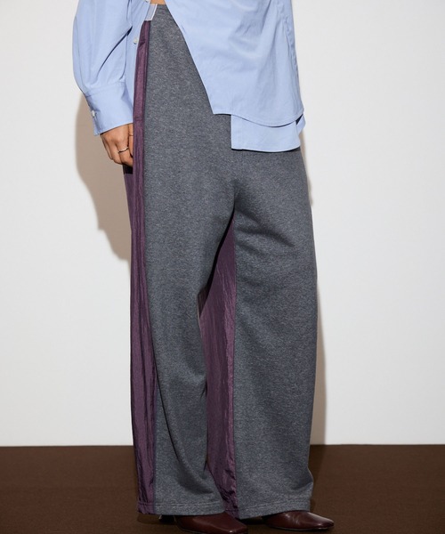 THINGS THAT MATTER（シングス ザット マター）の「NEW NYLON TAFFETA SWEAT PANTS / ニューナイロンタフタスウェットパンツ（スウェットパンツ・レディース・ボルドー/ブラック・FREE）」の7枚目の写真